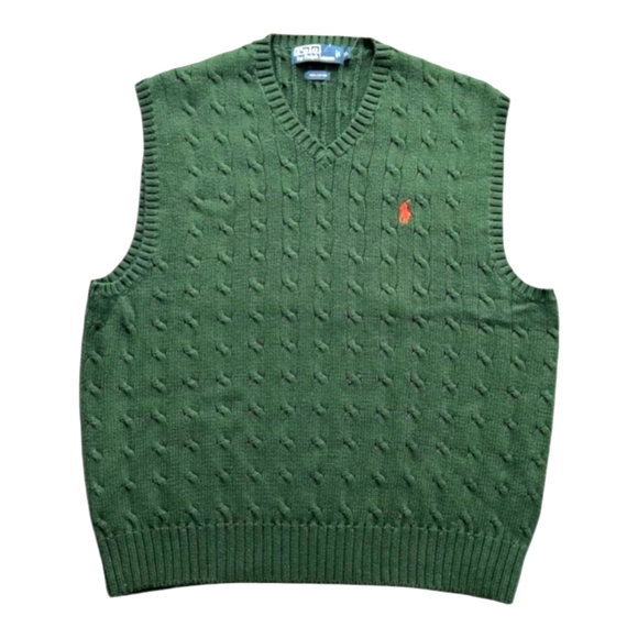 Polo Ralph Lauren Other - Polo by Ralph Lauren Men's Green Cable Knit Sweater Vest